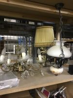 photo lot LUSTRE ET LAMPES DIVERS